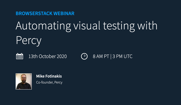 Webinar: Automating visual testing with Percy