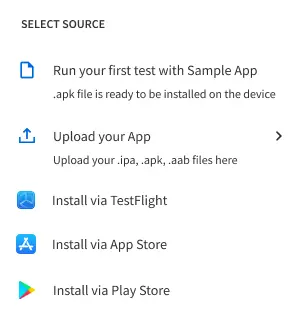 Install an app from source