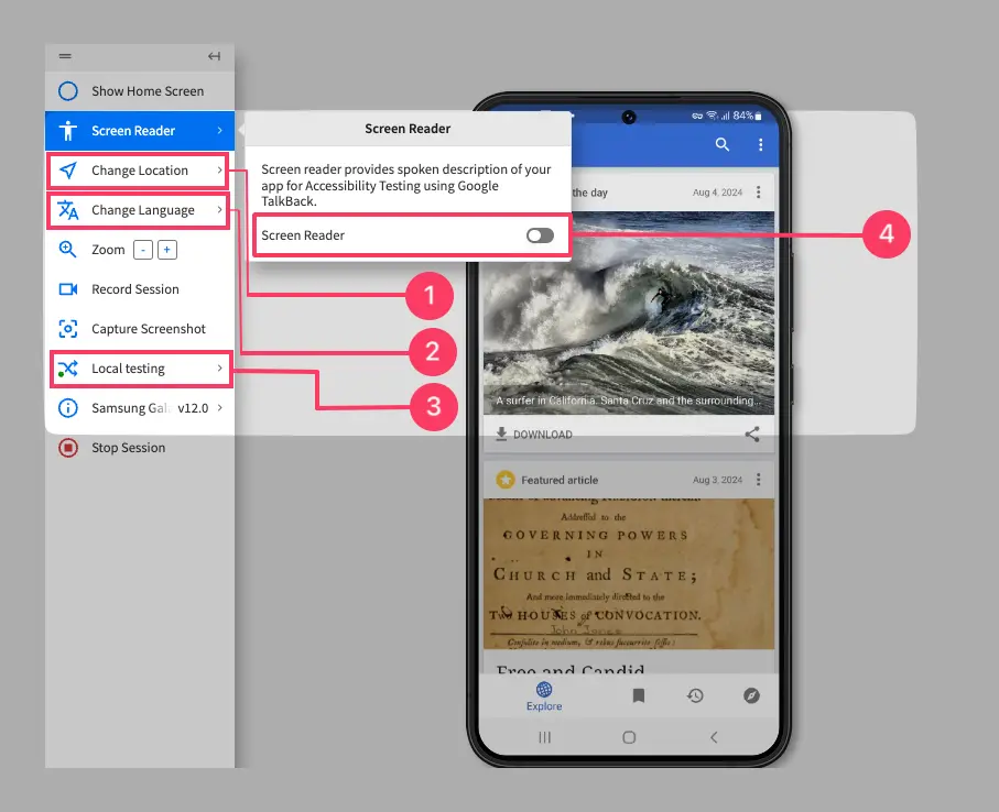 Start Screen Readering your app