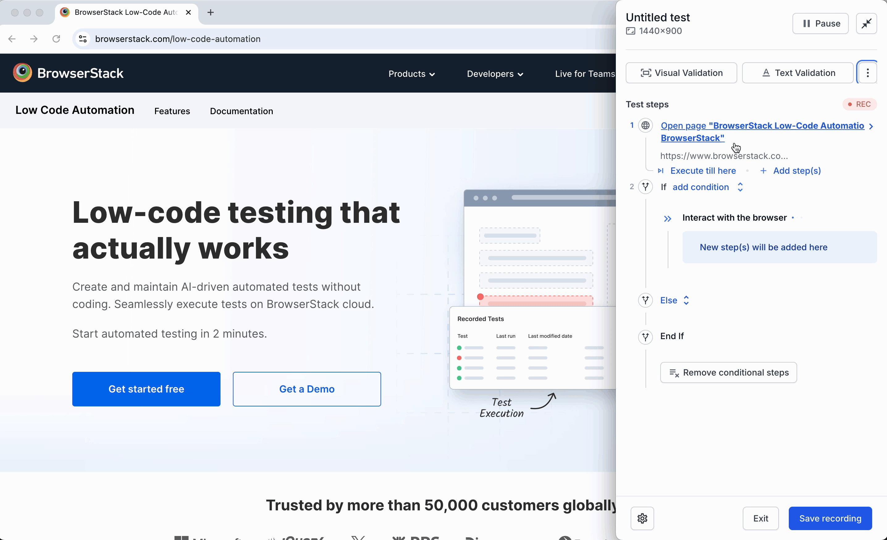 Conditional Flow using Text Presence