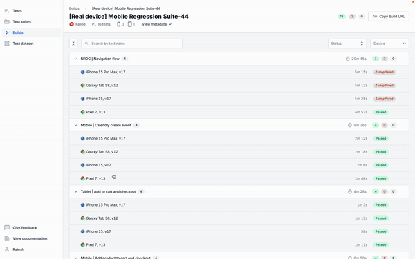 Mobile Browser Testing | BrowserStack Docs