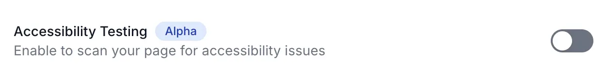 Enable Accessibility Testing for your Low Code Automation test