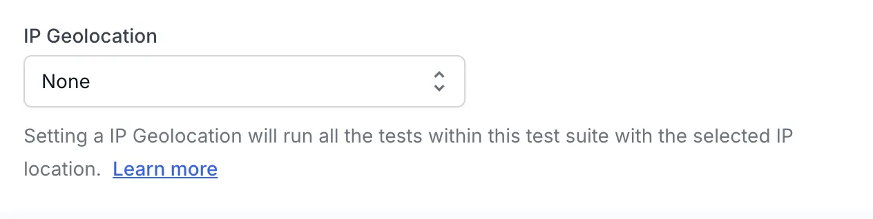 Select IP Geolocation
