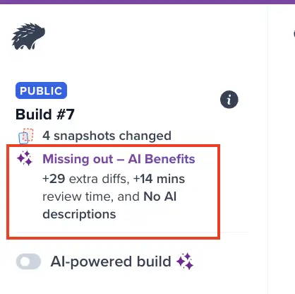 Build level ROI