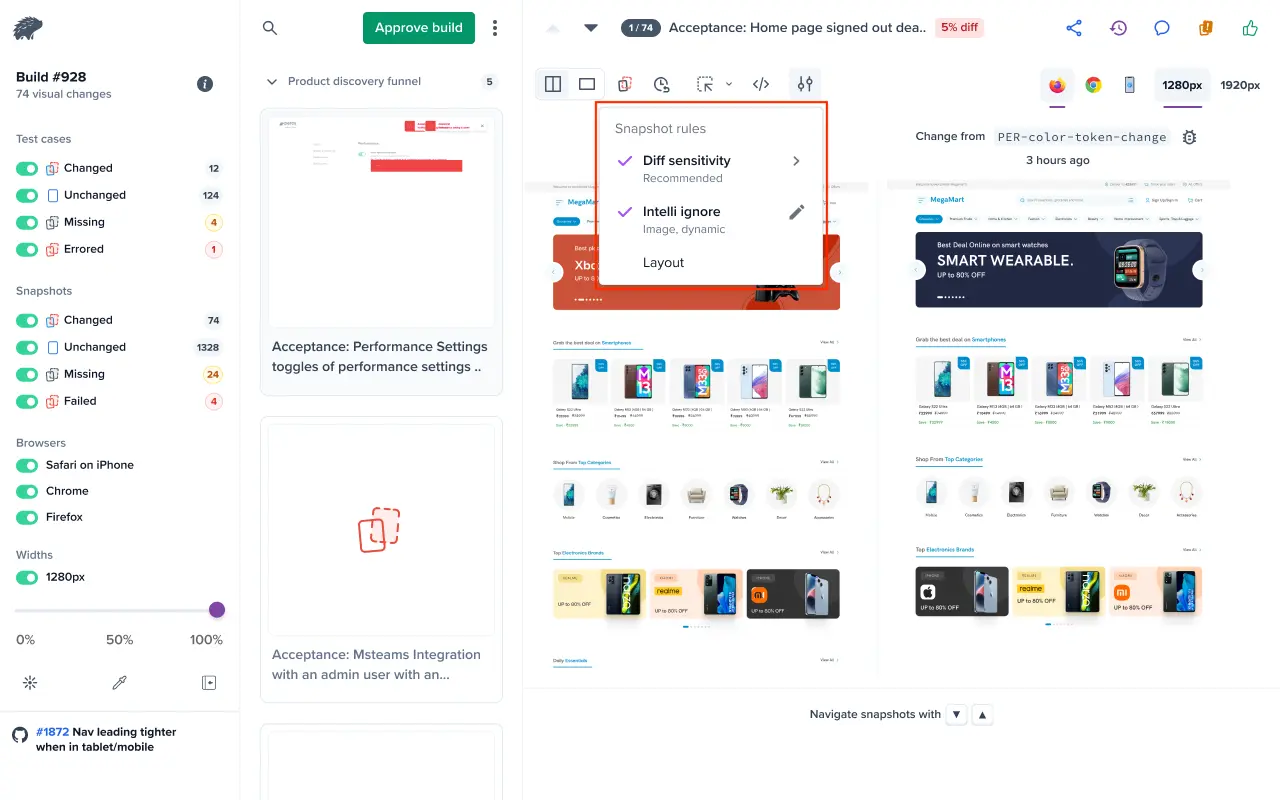 Diffing Algorithm options