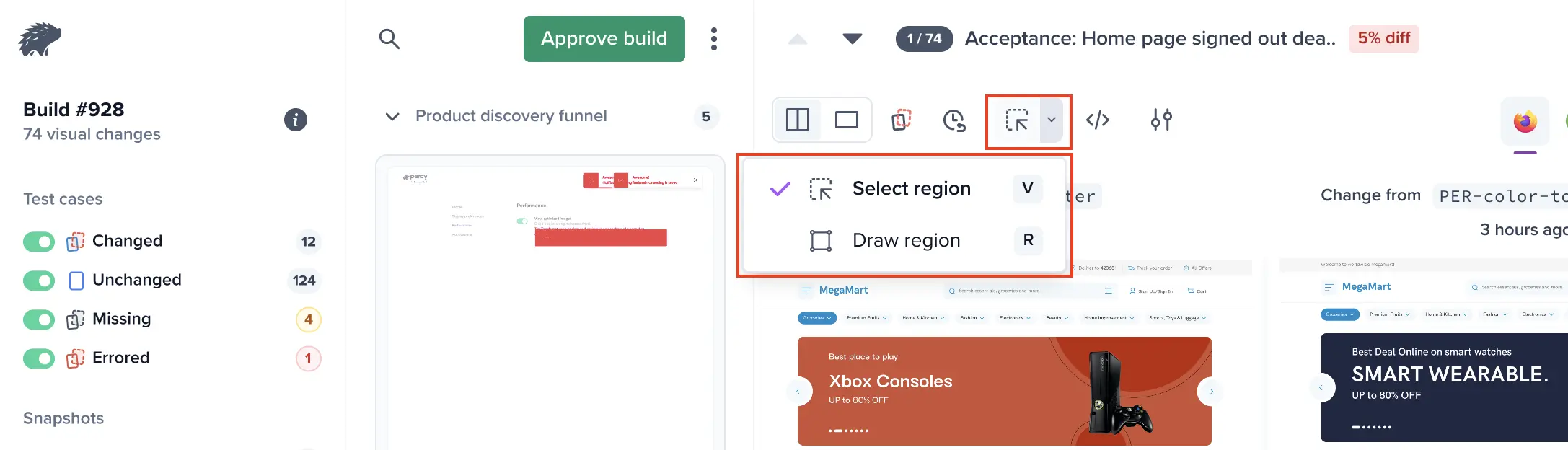 Ways to apply a Region