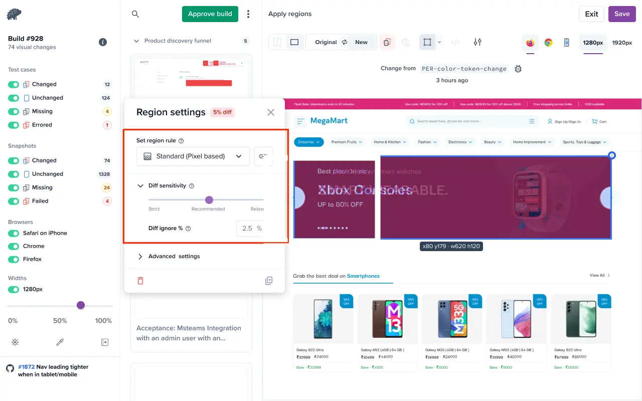 standard regions rule