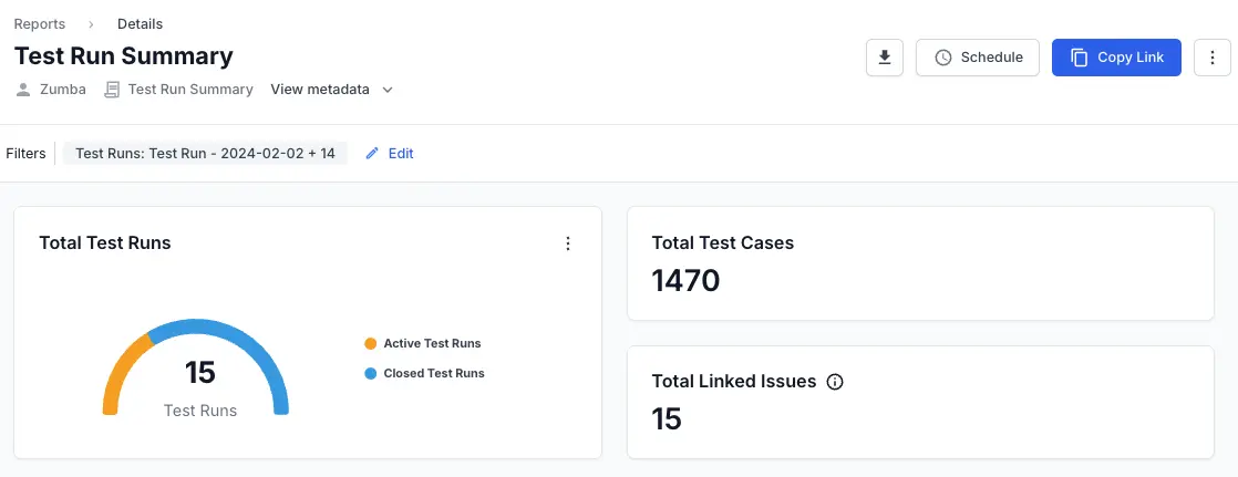 Download summary reports