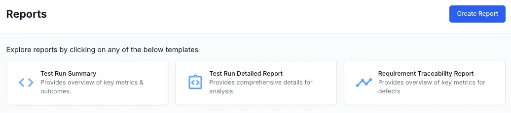 Click requirements traceability report tile