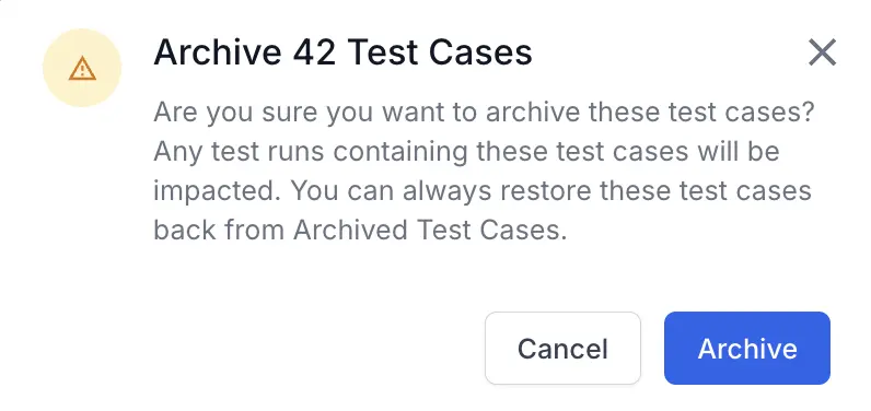 click archive and confirm