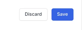 A save button next to a discard button