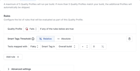 Quality Profile Types