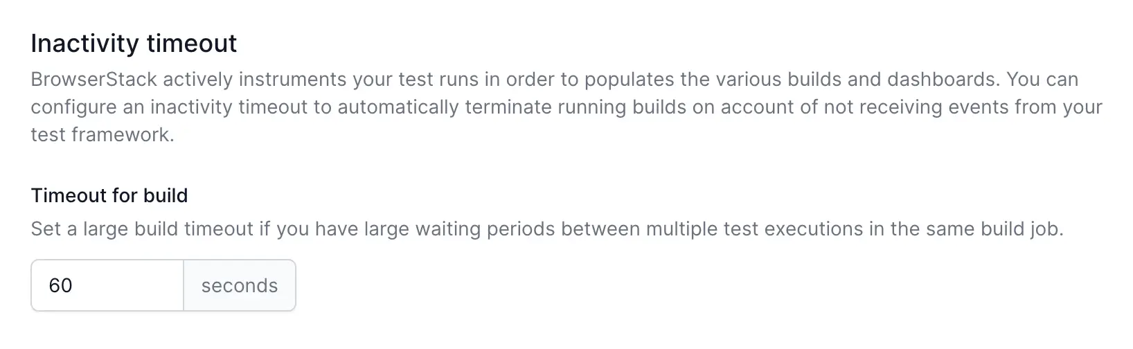 Timeout Configuration